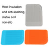 Curl Rod Insulation Sleeve Straight Hair Silicone Heat Insulation Pad(Blue)