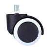 M10 Screw Quiet Swivel Chair Universal Wheels Office Chair Roller Casters(White)