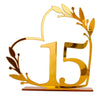 Acrylic Home Decor Wedding Digital Dinning Table Number Plate Seat Sign DIY Mirror Table Setting, Number: 15