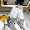 Rhinestone Sponge Cake Platform Shoes, Shoe Size:37(White)