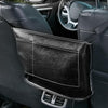Car Seat Storage Net Pocket Car Storage Bag Multi-Function Suspended Storage Bag, Colour: Simple Black White Line