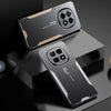 For OPPO A5 Pro Blade Series TPU Hybrid Metal Phone Case(Gold)