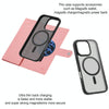 For iPhone 14 Pro Max ViLi GBS Series MagSafe Magnetic RFID Leather Flip Phone Case(Pink)