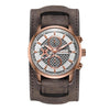 Ochstin 7231 Multifunctional Business Leather Wrist Wrist Waterproof Quartz Watch(Rose Gold+Dark Brown)