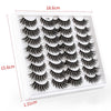 16pairs /Box Natural Long False Eyelashes Fluffy 3D Mink Lashes, Spec: L106