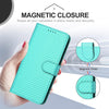 For Xiaomi Redmi K70 / K70 Pro YX0070 Carbon Fiber Buckle Leather Phone Case with Lanyard(Light Blue)