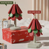 Christmas Tree Heat Resistant Table Mat Household Foldable Thermal Insulated Placemat Pot Mat, Style: Round Base