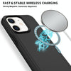 For iPhone 11 Shockproof MagSafe Armor PC Hybrid TPU Phone Case(Black)