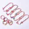2 PCS/Set Lovely Cartoon Wood Jewelry Beads Necklace Baby Kids Princess Animals Necklace(Butterfly)