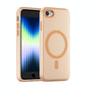 For iPhone SE 2022 / 2020 / 8 MagSafe Frosted Translucent TPU + PC Full Coverage Phone Case(Orange)