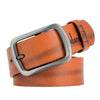 Dandali XX829 Men Retro Pin Buckle Leather Belt Waistband, Length: 115-125cm (Brown)