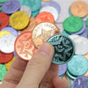 100 PCS / Bag Pirate Gold Coin Seven Color Lucky Coin Christmas Game Props