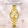 OLEVS 5563 Women Luminous Waterproof Quartz Watch(Gold)