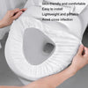 20pcs Paste Portable Waterproof Non-woven Disposable Toilet Seat Cover(White)