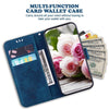 For Realme 13+ Global Butterfly Rose Embossed Leather Phone Case(Blue)