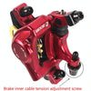 ZOOM HB100 Mountain Bike Hydraulic Brake Caliper Folding Bike Cable Pull Hydraulic Disc Brake Caliper, Style:Front and Rear(Red)