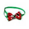 5 Christmas Pet Bow Ties - Adjustable Cat & Dog Collar