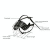 XXL Dog Basket Muzzle - Steel Cage, Leather Strap