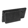 For Samsung Galaxy Note10+ Calf Texture Magnetic Card Bag PU Phone Case(Black)