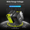 ROCK RWC-0440 18W QC4.0 / QC3.0 / FCP Dual USB + PPS / PD3.0 / PD2.0 / FCP Dual USB-C / Type-C Interface Travel Charger with Foldable Plug, Chinese Plug(Black)