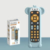 Baby Simulation TV Remote Control Music Toy with Light and Sound 3 Language Mode, Color: Black With Monkey Silicon Cover