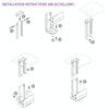 Universal PC Case Holder CPU Stand Hanging Adjustable Computer Mainframe Host Bracket, 300-500mm Height Adjustable, 145-235mm Width Adjustable(Black)