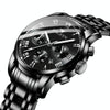 FNGEEN 4006 Men Trendy Waterproof Quartz Watch(Black Steel Black Surface)