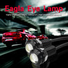 10pcs 23mm 1.5W DC12V Motorcycle Eagle Eye Light Double Lens Strobe Light(Red Light)