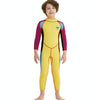DIVE&SAIL WS-18816 Children Diving Suit One-piece Long-sleeved Swimsuit Sunscreen Hot Spring Surfing Suit, Size:XXL(Yellow Purple Sleeves)