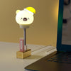 USB Night light LED Cute Bedroom Sleep Eye Protection Bedside Lamp, Style:Regular Version(Bear)