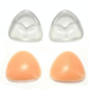 1 Pair Cute Triangle Silicone Enlarged Underwear Chest Pad Summer Swimsuit Bikini Insert(Transparent)