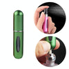 Portable Mini Aluminum Refillable Perfume Bottle Spray Empty Cosmetic Containers Atomizer, Capacity:5ml(Green)