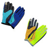 JUNGLE LEOPARD Outdoor Sports Mountaineering Full Finger Gloves Mesh Touch Screen Anti-Skid Gloves, Size: L(Green+Yellow)