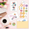 24pcs /Set Happy Birthday Greeting Card With Envelopes And Stickers Set(KP002)