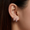 S925 Sterling Silver Exquisite Christmas Tree Ear Studs Women Earrings(Silver)