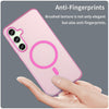 For Samsung Galaxy S24 FE 5G MagSafe Frosted Translucent TPU + PC Full Coverage Phone Case(Pink)