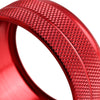 3 PCS Car Metal Air Conditioner Knob Case for BMW X1 / X2 / GT (Red)