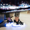 USB Charging LED Light Shoes Couples Casual Sneakers Hip-Hop Luminous Shoes, Size: 43(Yellow)