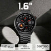 LEMFO LF38 1.6 inch IPS Screen Steel Strap Smart Watch Supports Blood Oxygen Monitoring(Silver)
