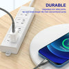 ENKAY ENK-CB131 USB to 8 Pin Carbon Steel Hose Spring 2.4A Fast Charging Data Cable, Length:2m(Silver)