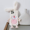 For iPhone 15 Plus Cute Bucktooth Rabbit Plush TPU Phone Case(Beige)
