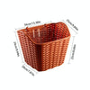 Bicycle Waterproof Basket with Cover Front Handlebar Bike Basket(Black)