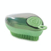 Pet Shower Brush with Soap Dispenser - Green