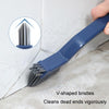 3 In 1 Multipurpose Bathroom Tile Floor Crevice Cleaning Brush Window Groove Wall Corner Brush(White)