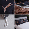 Luxury Bedding Black Marble Pattern Set Sanded Printed Quilt Cover Pillowcase, Size:200x230cm(Marble - Black)