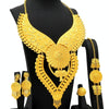 S-379 4 In 1 24K Gold Plated Bride Necklace Ear Ring Bracelet Suit Ladies Jewelry Set