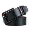 Dandali L8031 Men Casual Antique Buckle Leather Belt Waistband, Size: 110-125cm (Black)