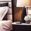 K11 Bluetooth Alarm Clock Speaker Creative Digital Music Clock Display Radio with Dual USB Interface, Support U Disk / TF Card / FM / AUX, US Plug(Black)