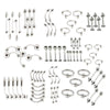 85pcs Piercing Jewelry Stainless Steel Lip Studs Eyebrow Studs Nose Studs