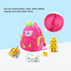 Vegetable Fruit Series Cartoon Plush Kids Backpack Children School Bags(Pumpkin)